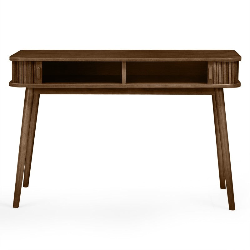 Birou Clemente, cu lamele, 120 cm, nuc