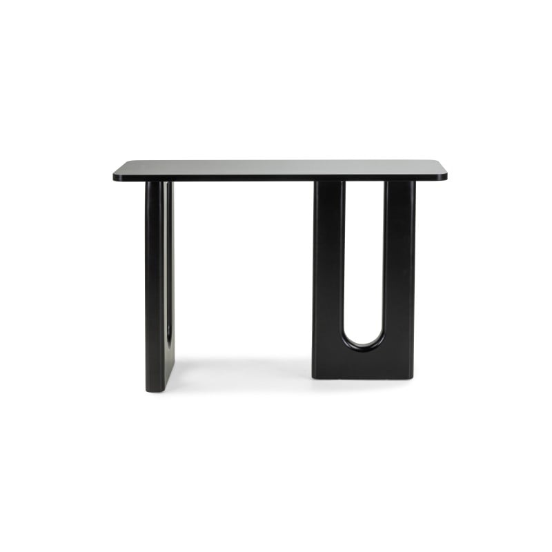 Birou/consolă Lichi, 120 cm, negru, cu arcade