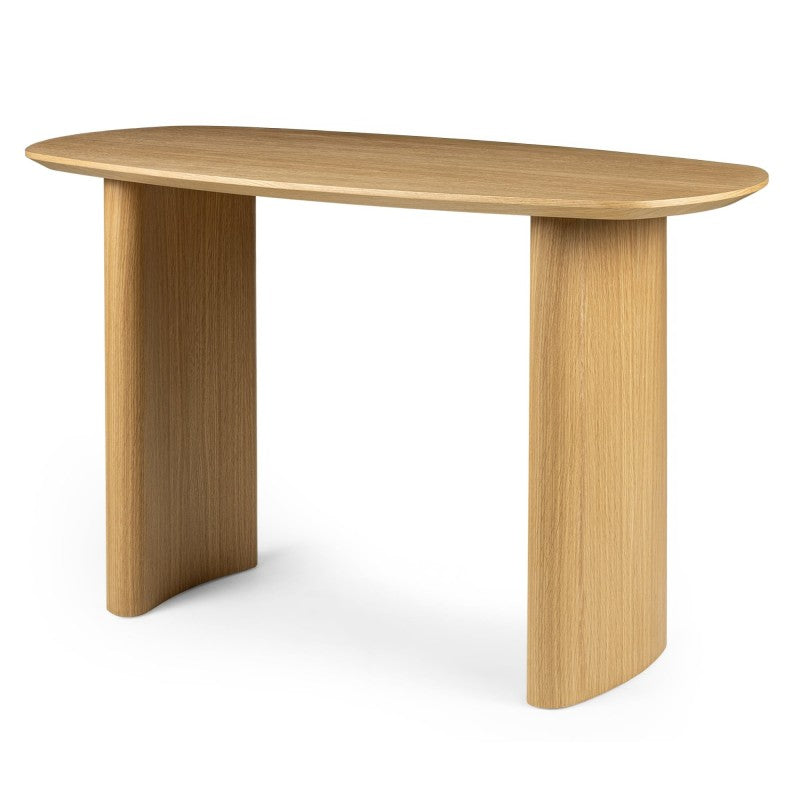 Birou/consolă Oriento, 120 cm, furnir de stejar natur