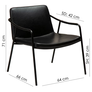 Scaun DAN-FORM Boto, negru, 700310300