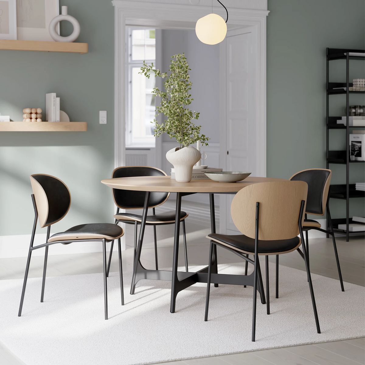 Scaun DAN-FORM Clementina, negru/bej, 100300121