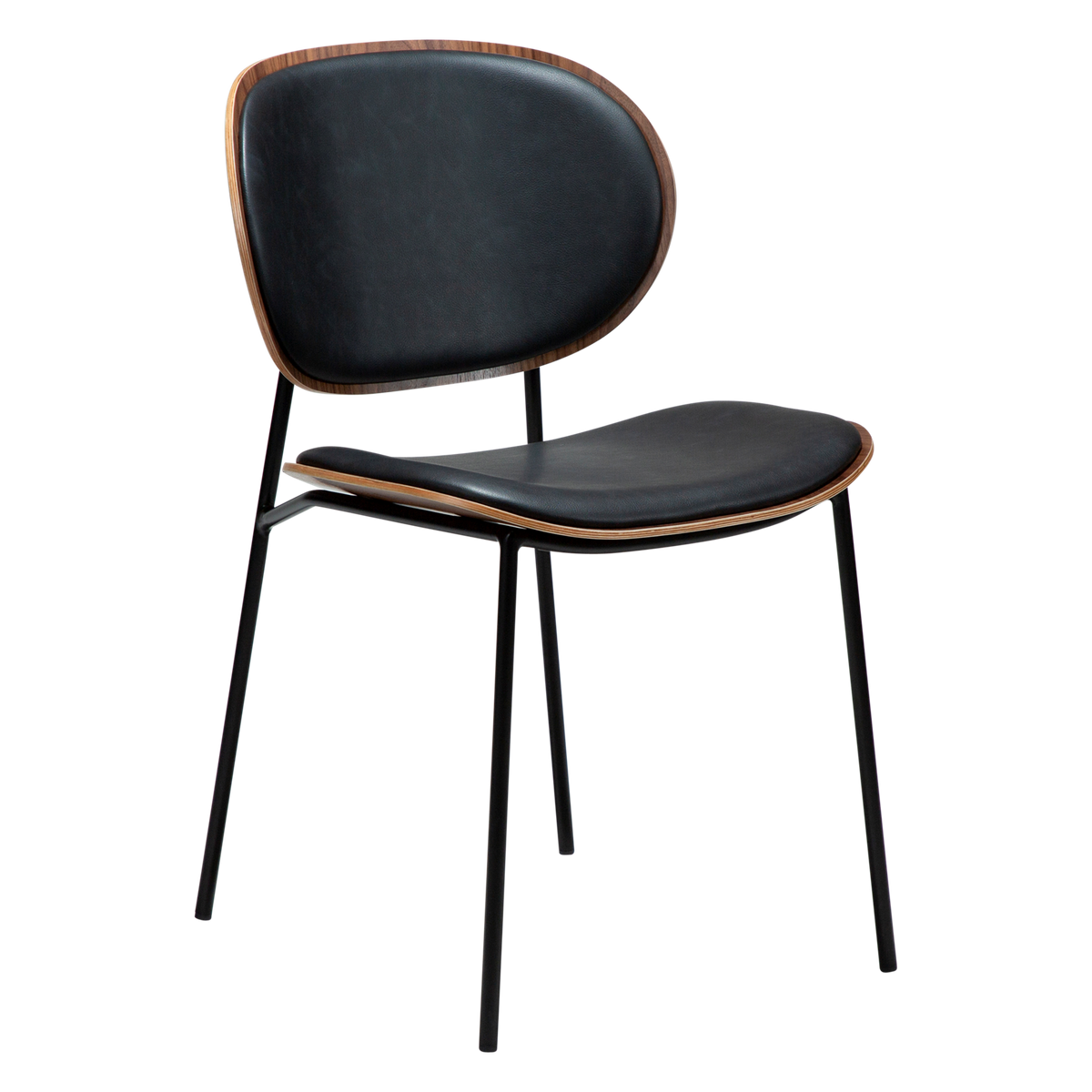 Scaun DAN-FORM Clementina, negru/maro, 100300120