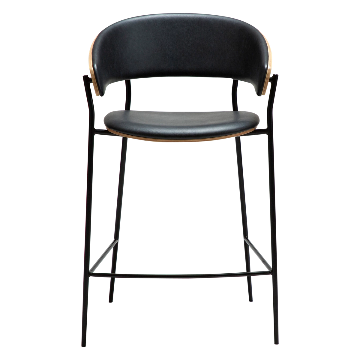 Scaun de bar DAN-FORM Crib, negru/bej, 300200690