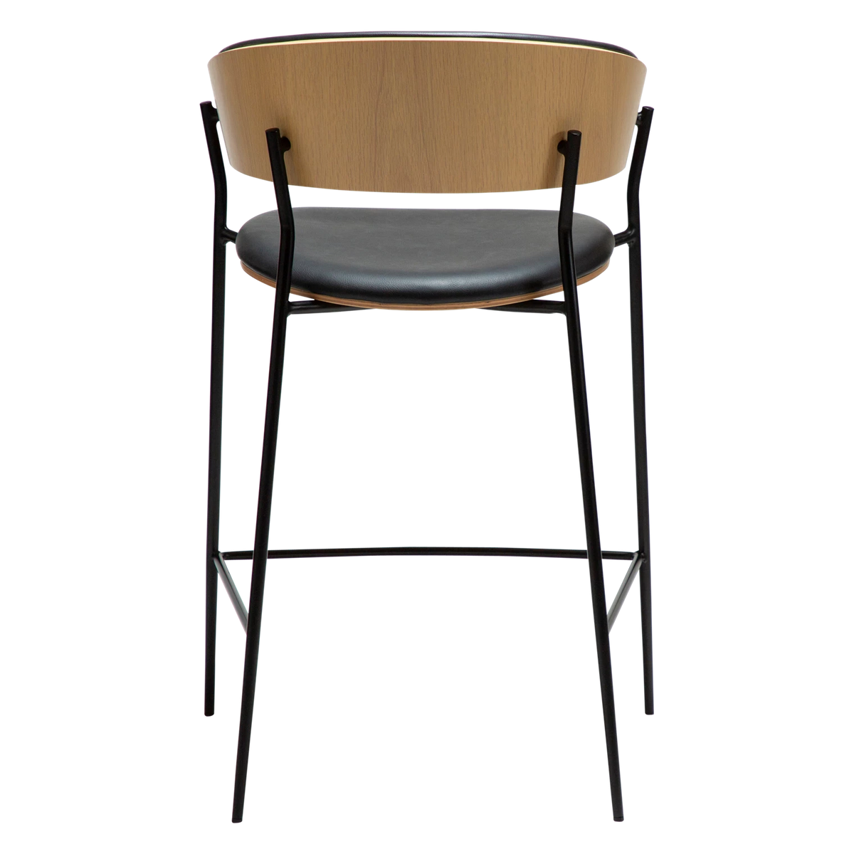 Scaun de bar DAN-FORM Crib, negru/bej, 300200690