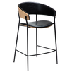 Scaun de bar CRIB Negru/Bej 300200630