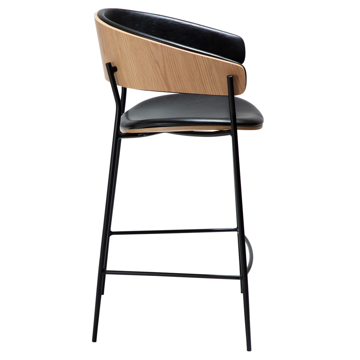 Scaun de bar DAN-FORM Crib, negru/bej, 300200630