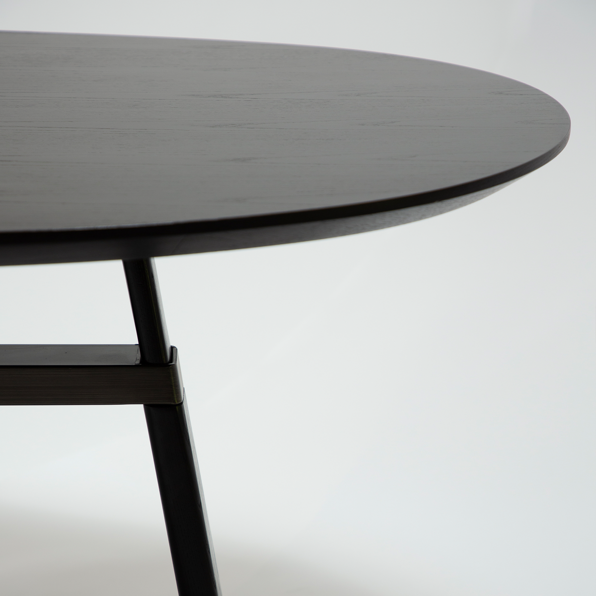 Masă de dining CROSS Frasin negru 400208324