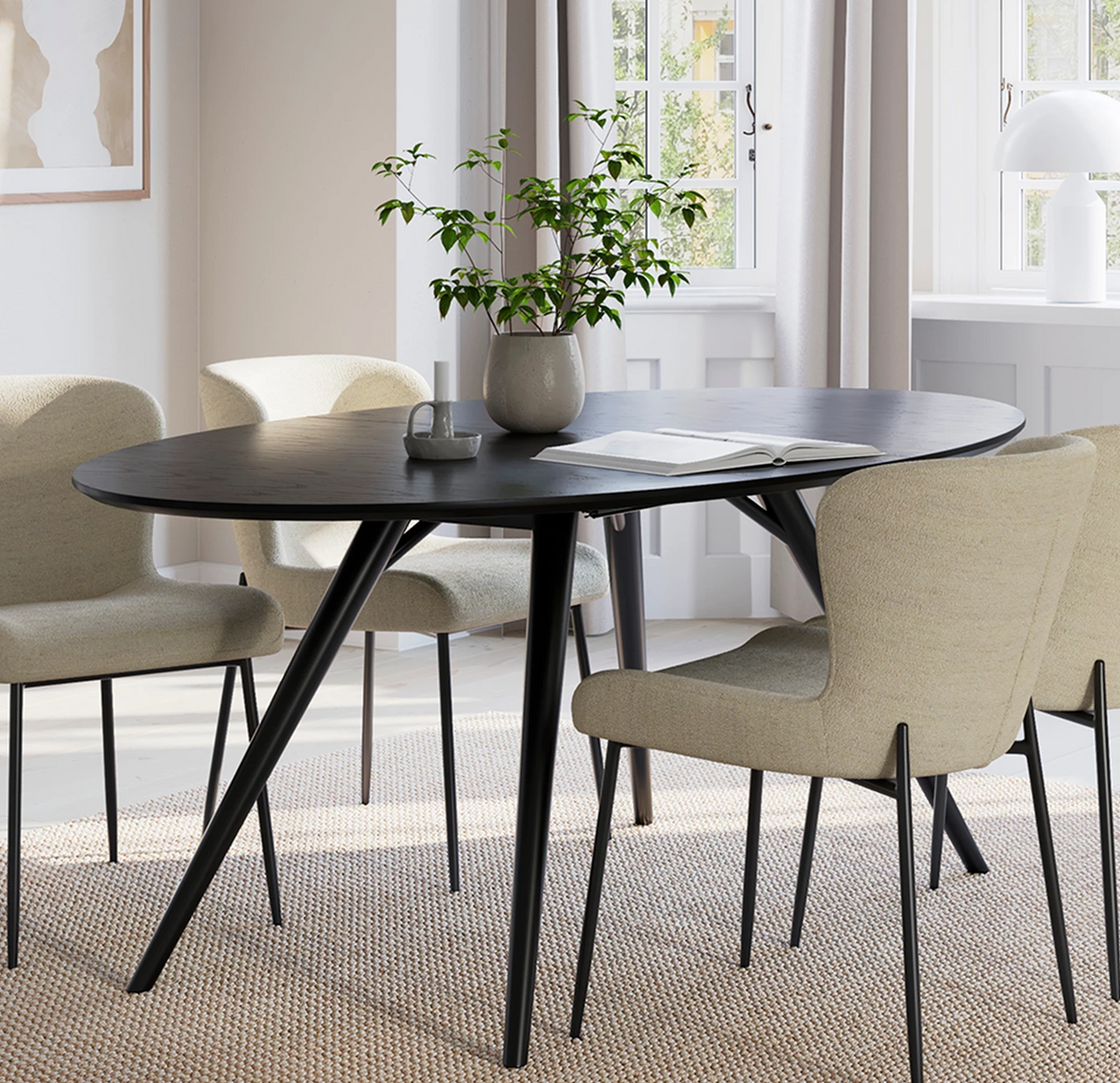 Blat de masa ECLIPSE Neagra 400801400