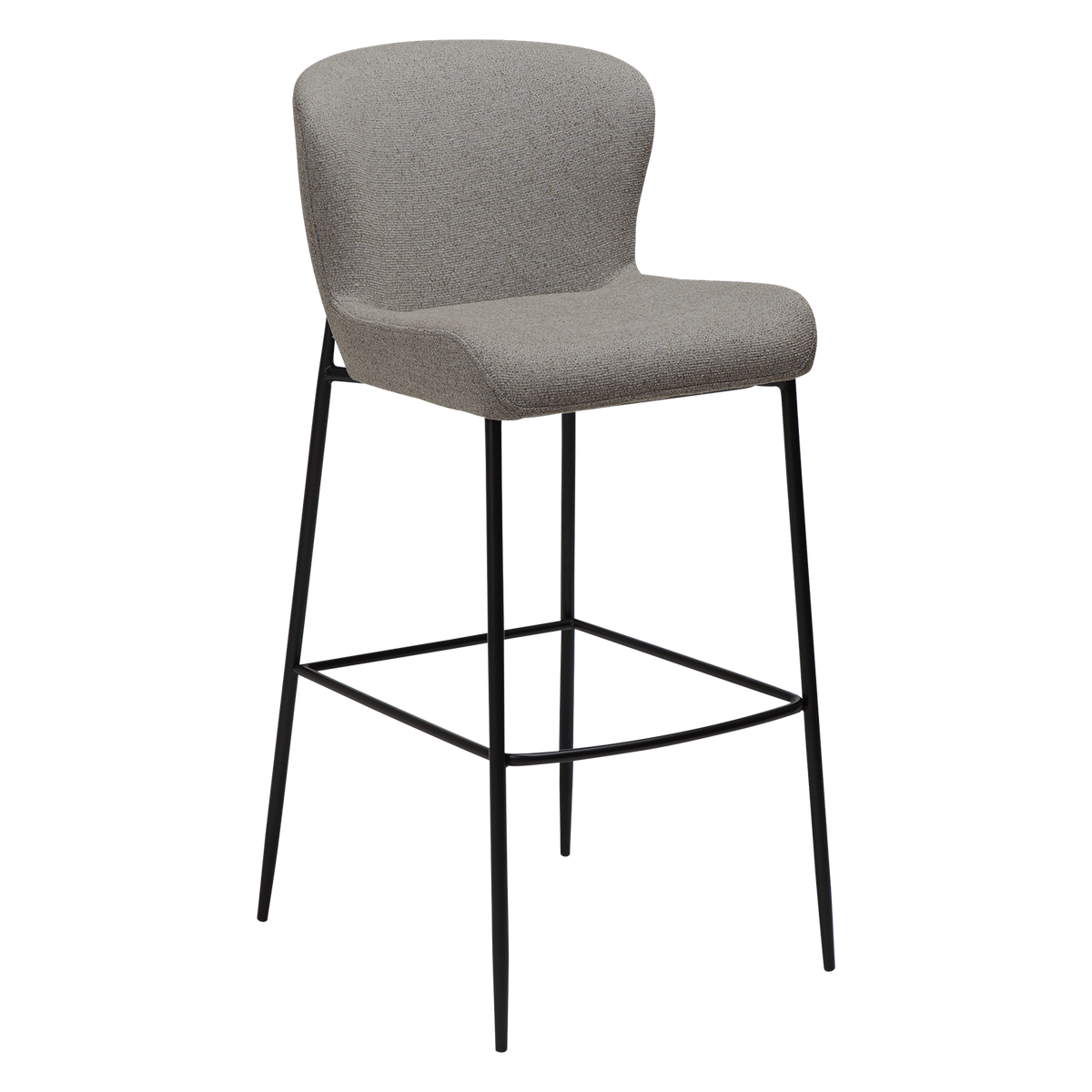Scaun de bar DAN-FORM Glam, gri deschis, 200206105