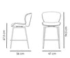 Scaun de bar GLORY Maro 300330123