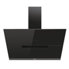 Hota decorativa Haier HADG9DCS56B, putere de absorbtie 650m3/h, clasa A++, 3 trepte de putere, functie Booster, 90 cm, Touch control, neagra
