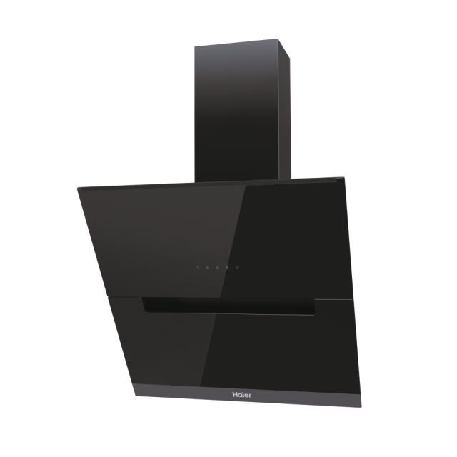 Hotă decorativă Haier HADG6DCS56B, 60 cm, 789 m³/h, sticlă neagră