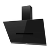Hota decorativa Haier HADG9DCS56B, putere de absorbtie 650m3/h, clasa A++, 3 trepte de putere, functie Booster, 90 cm, Touch control, neagra