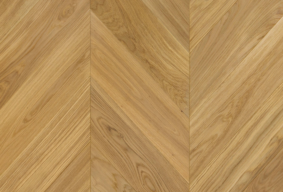 Parchet în spic francez Dabex Chevron, stejar, 15×150×850 mm, strat de uzură 6 mm