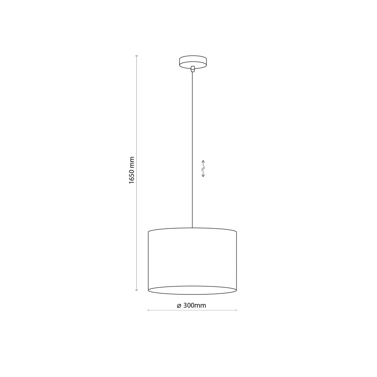 Lampă suspendată TK Lighting LED, iută, 6580
