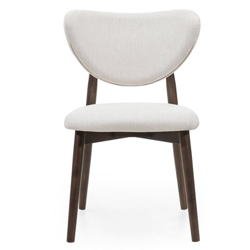 Scaun de dining Domenico, bej/nuc
