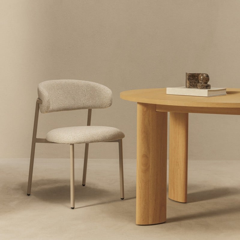 Scaun de dining Fresno, bej