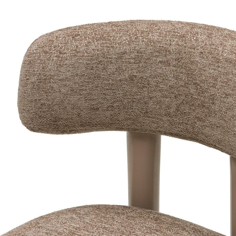 Scaun de dining Lana, maro/picioare bej