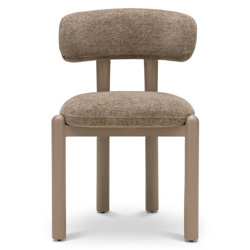 Scaun de dining Lana, maro/picioare bej