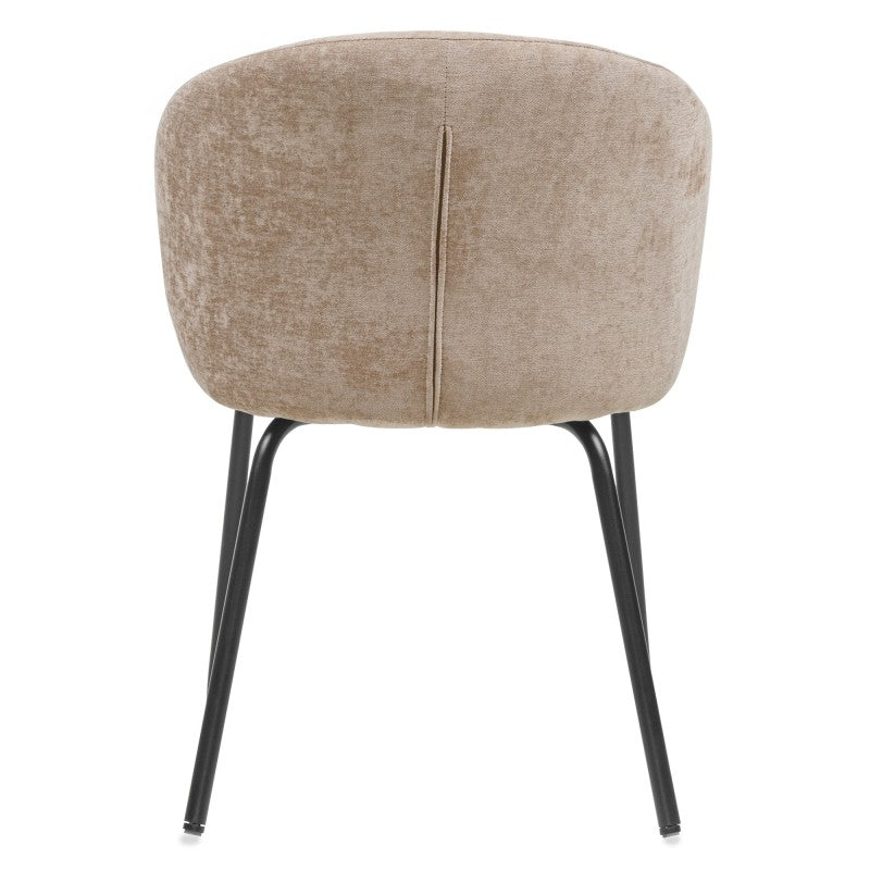 Scaun de dining Larisa, maro/picioare negre