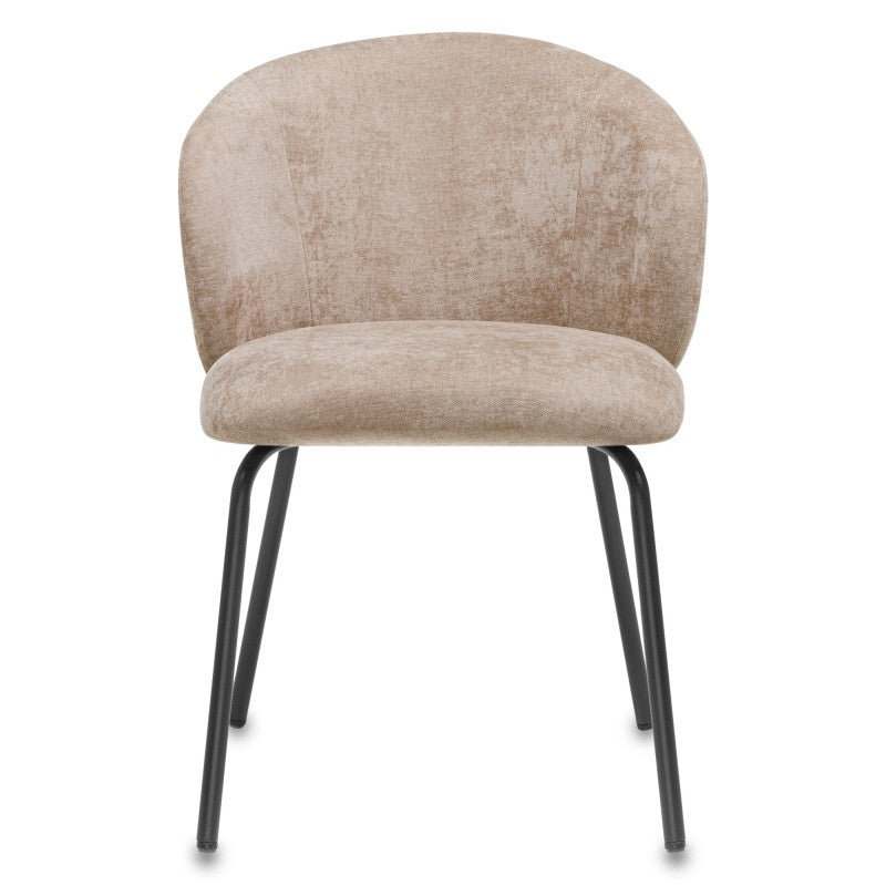 Scaun de dining Larisa, maro/picioare negre
