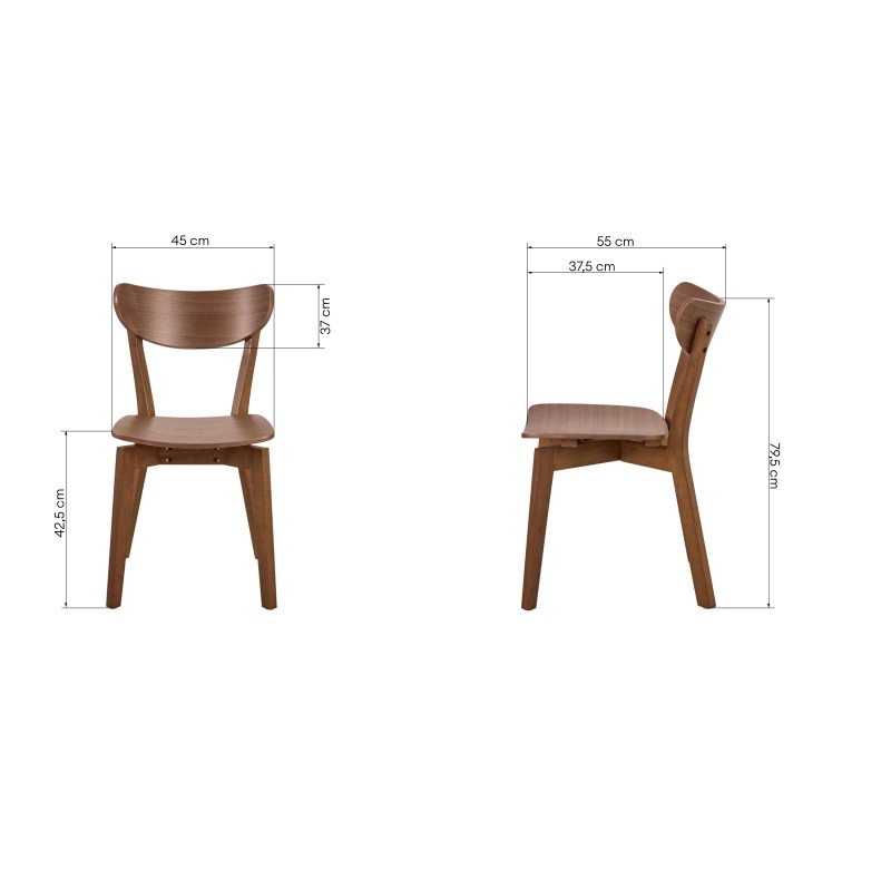 Scaun de dining Roxby, nuc