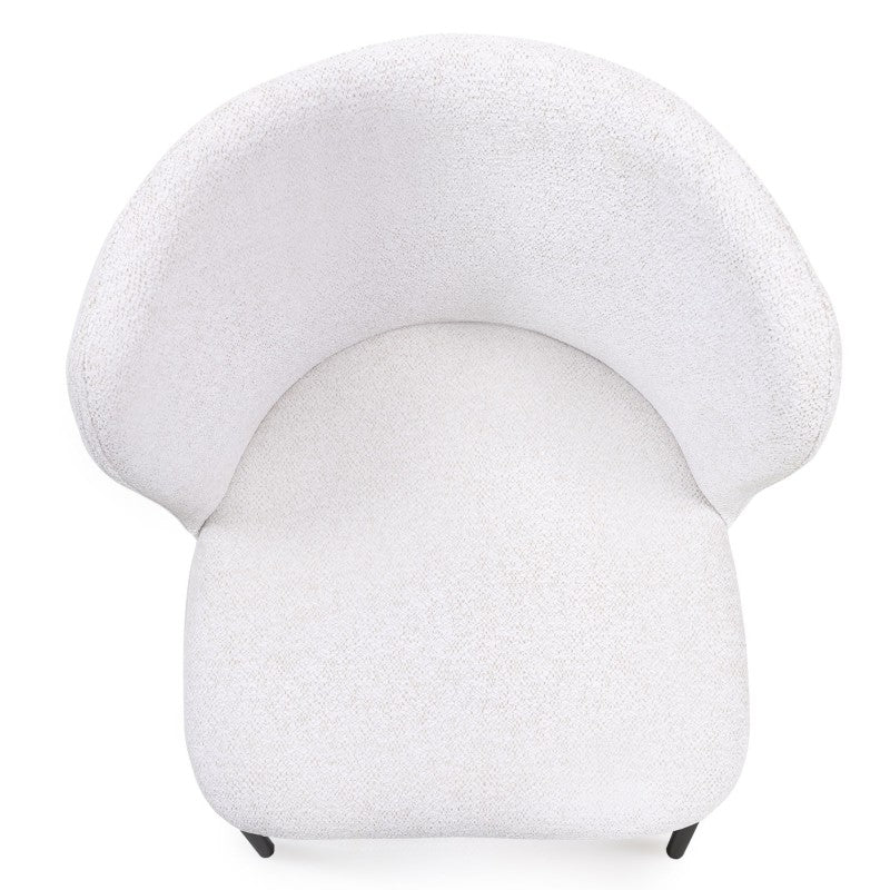 Scaun de dining Yasmin, ecru/picioare negre
