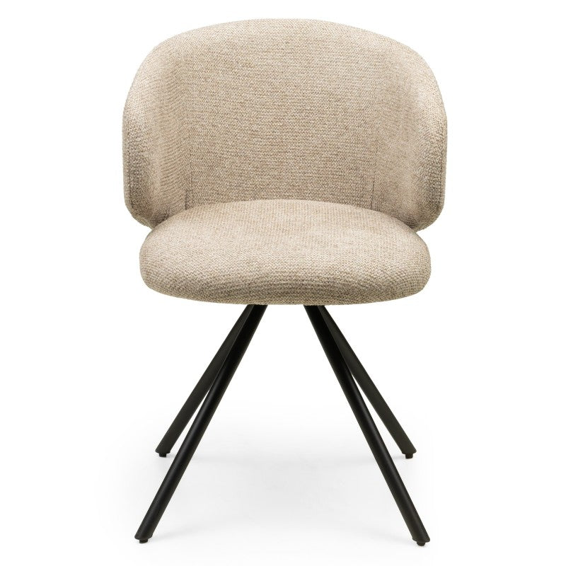 Scaun rotativ Pearl, mocha, picioare negre