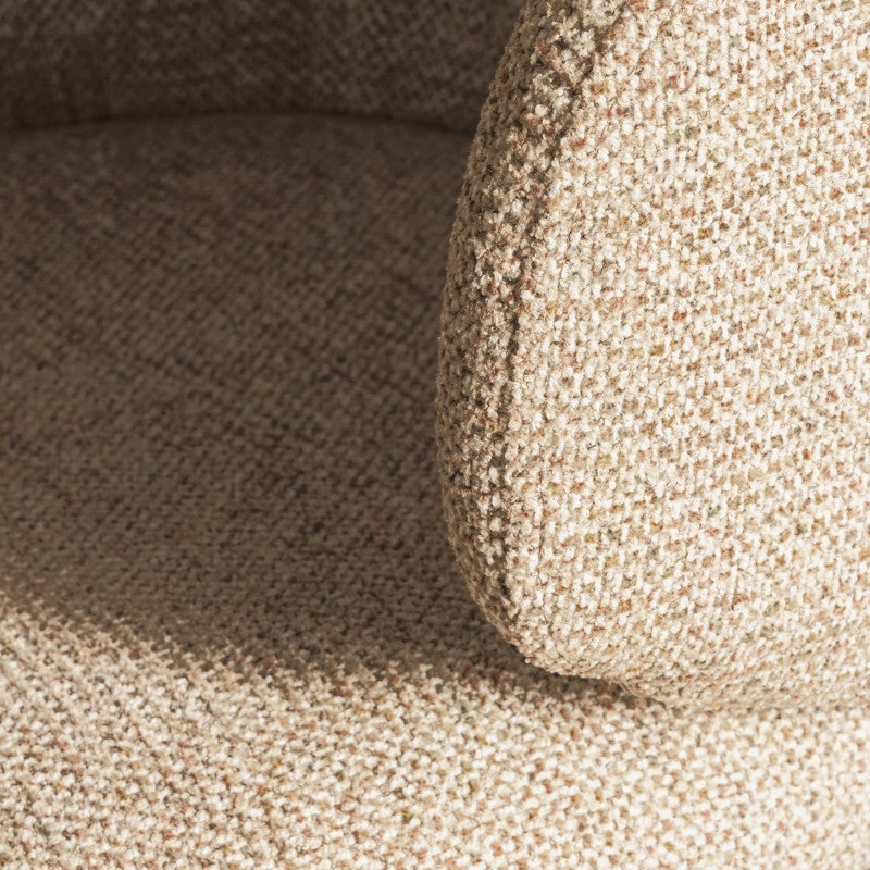 Scaun rotativ Pearl, mocha, picioare negre