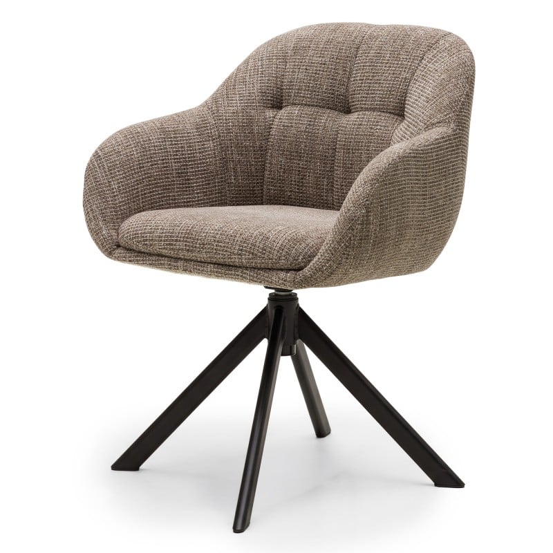 Scaun rotativ Santos, maro/picioare negre