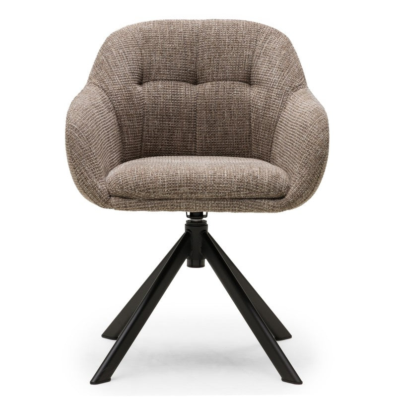 Scaun rotativ Santos, maro/picioare negre
