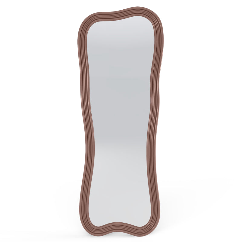 Oglindă de perete Grezzo, 60x160 cm, formă neregulată, mocha mousse