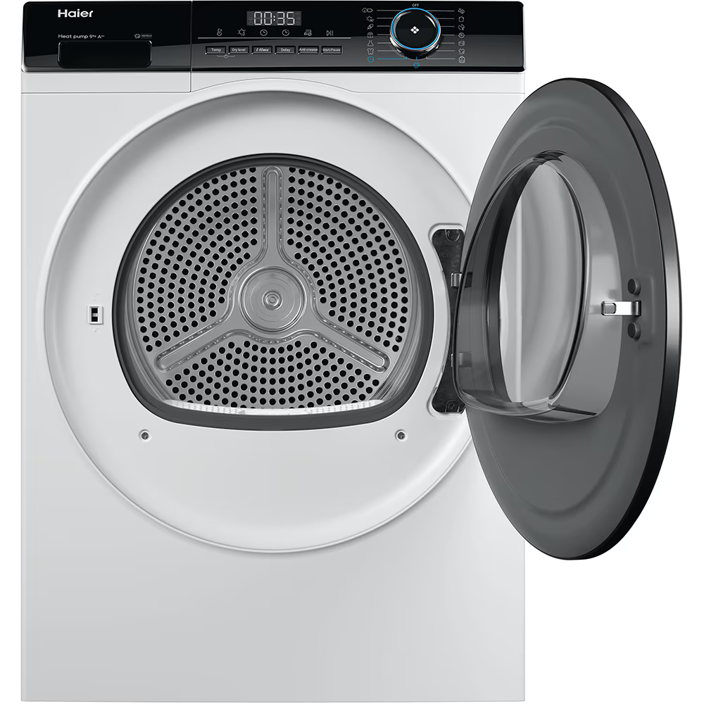 Uscător de rufe Haier HD90-A2939-S, 9 kg, pompă de căldură, alb