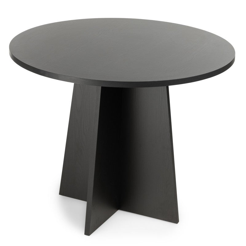 Masă de dining Merlo, rotundă, 100 cm, neagră