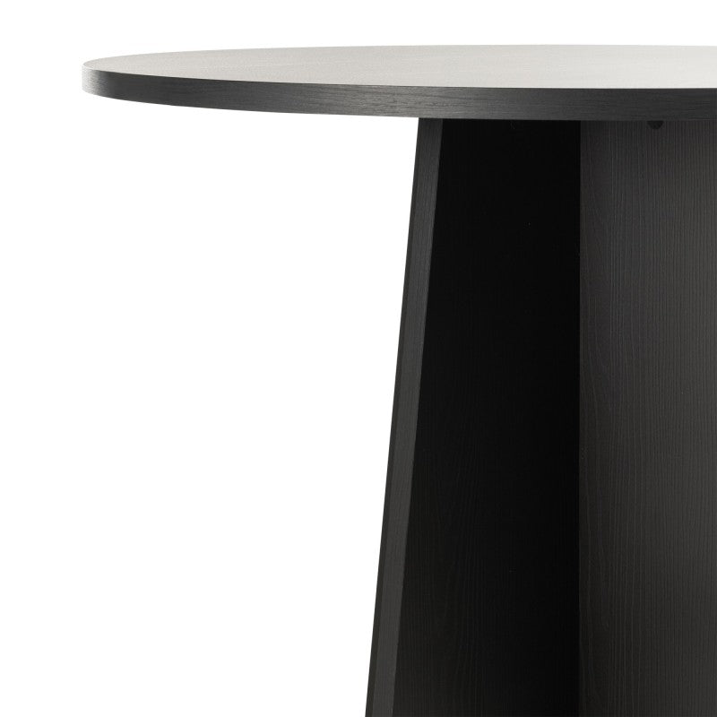 Masă de dining Merlo, rotundă, 100 cm, neagră