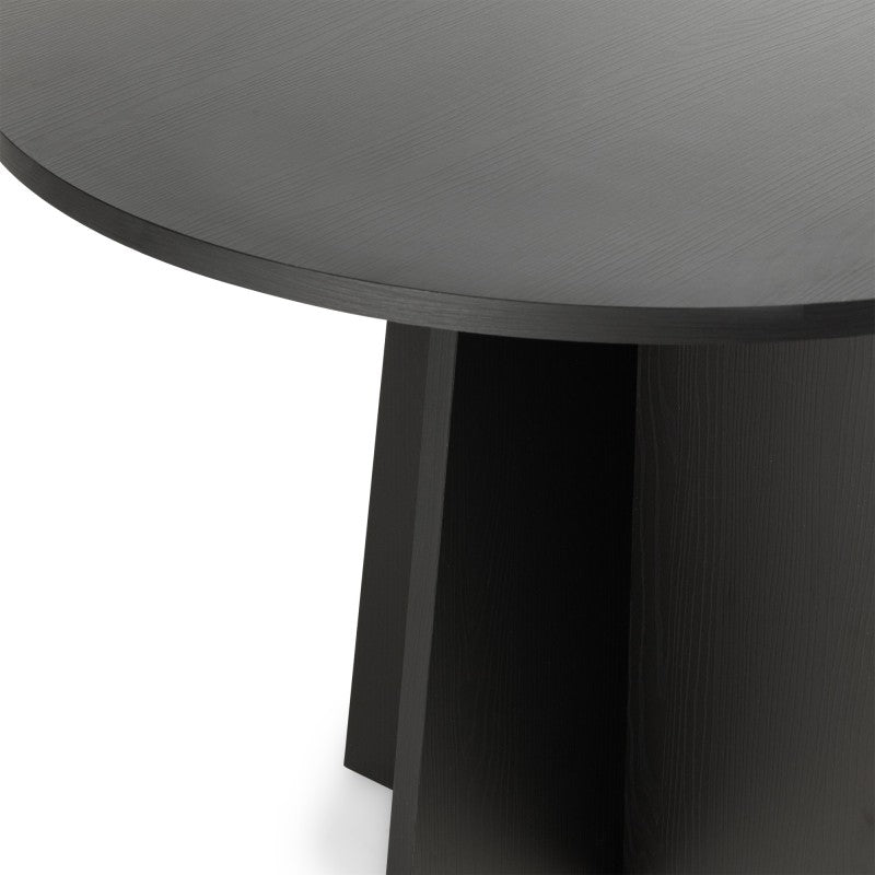 Masă de dining Merlo, rotundă, 100 cm, neagră