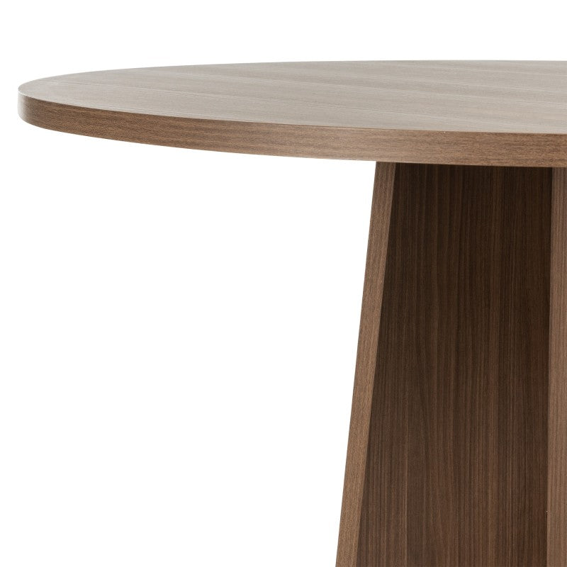 Masă de dining Merlo, rotundă, 100 cm, nuc Lincoln