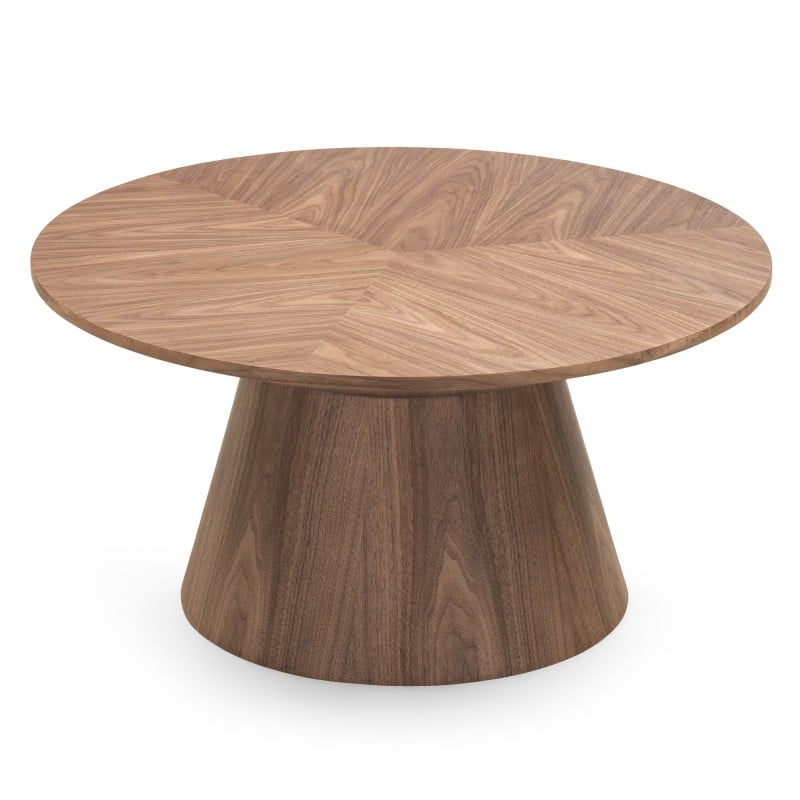 Măsuță de cafea Lina, rotundă, 90 cm, nuc