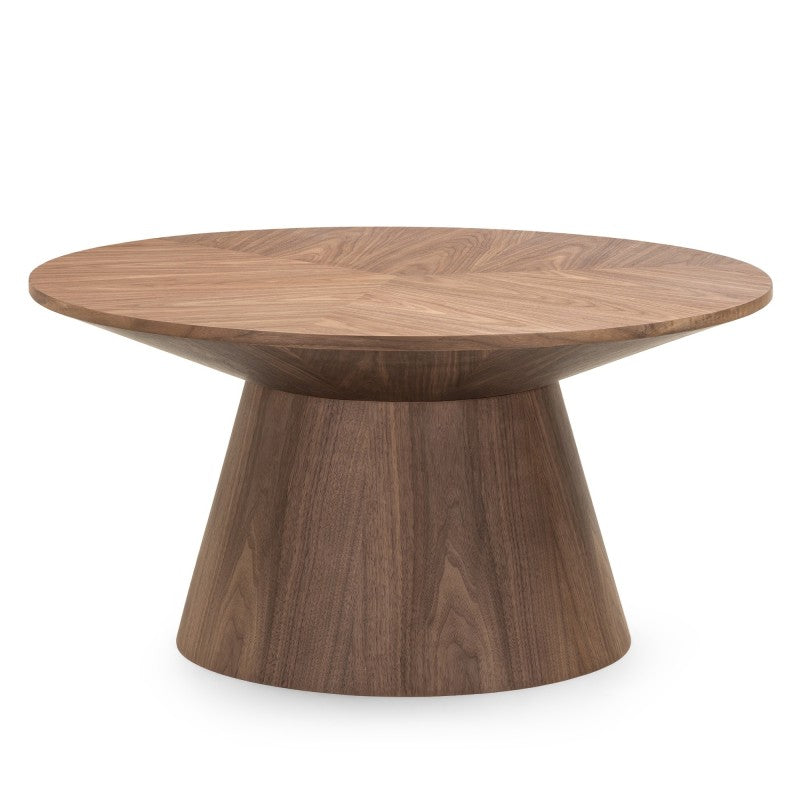 Măsuță de cafea Lina, rotundă, 90 cm, nuc