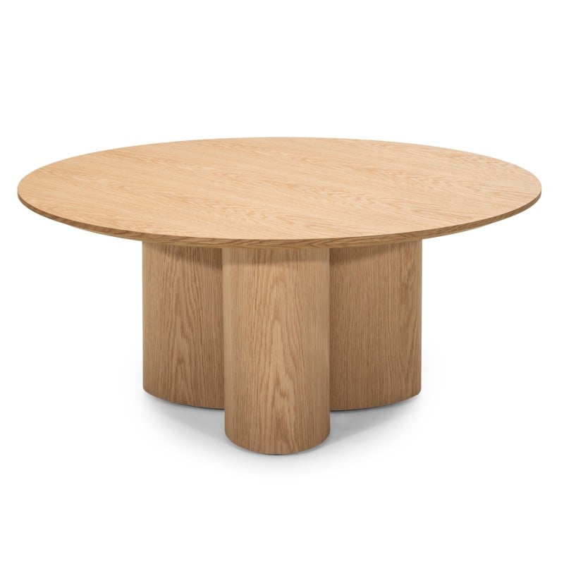 Măsuță de cafea Torino, rotundă, 100 cm, stejar natur