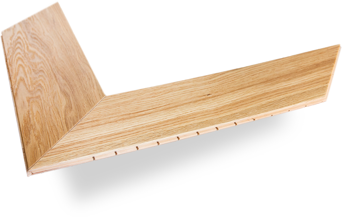 Parchet în spic francez Dabex Chevron, stejar, 15×150×850 mm, strat de uzură 6 mm