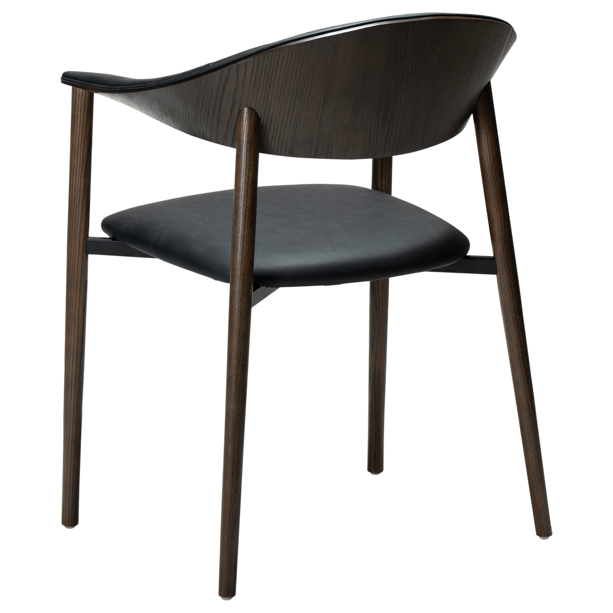 Scaun cu brațe RAVISH Negru/Frasin mocca 100108242