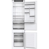 Combina frigorifica incorporabila cu 2 usi Haier HBW5518E, Total No Frost, Air surround, Clasa E, 248 l (186 + 62), compresor Inverter, conectivitate WIFI/ hOn app, Clasa E, Super Cooling, Super Freezing, Holiday, 177/55 cm, Alb