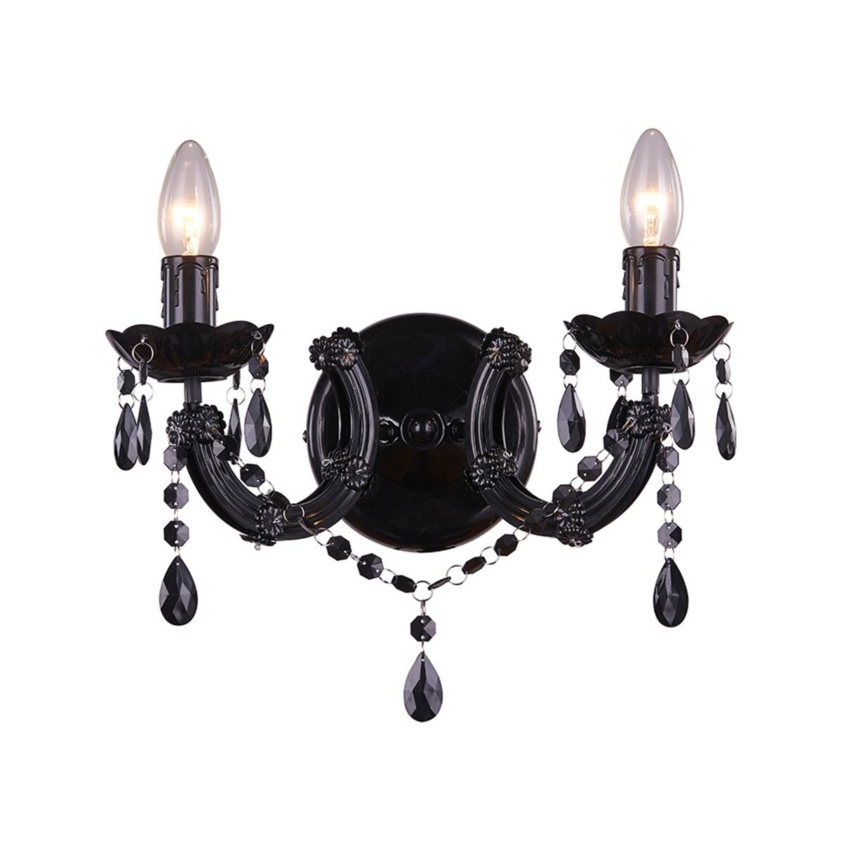 Lampa de perete Zumaline Magnolia 32x34x18 Negru 003064-007909
