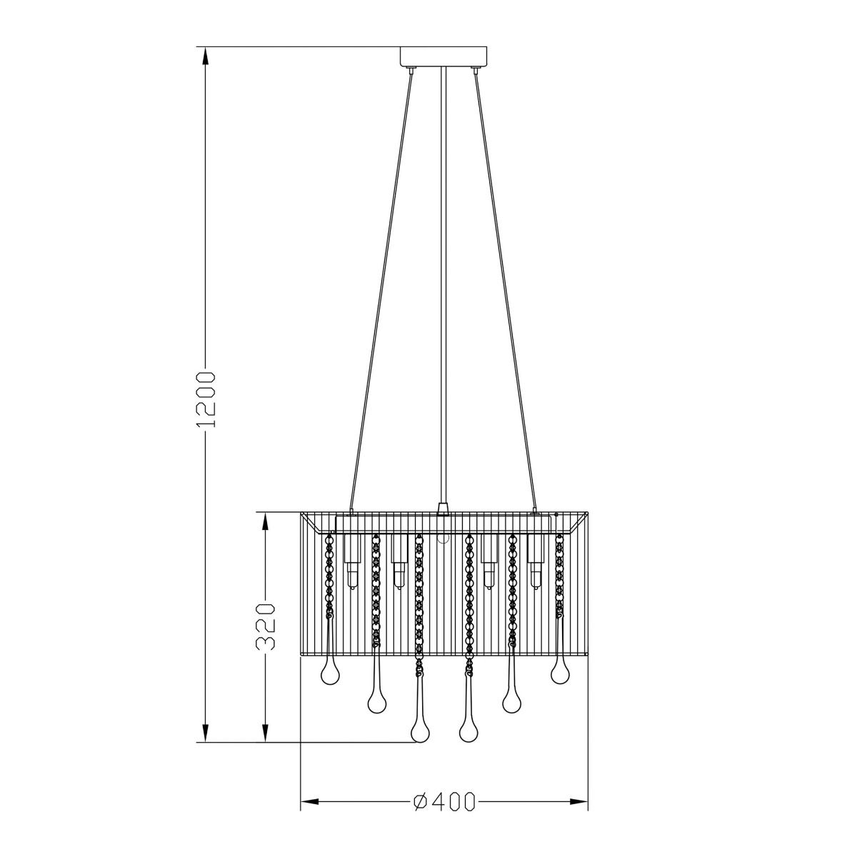 Lampa Zumaline VERONA 120x40 Alb 003064-009043