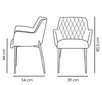 Scaun ROMBO Negru 100690460