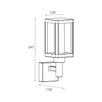 Lampa de gradina Zumaline Urban 34,7x17,8x12cm