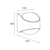 Lampa de gradina Zumaline Lucent 12,8x12,5x10,5cm