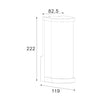 Lampa de gradina Zumaline Twilight 22,2x11,9x8,5cm