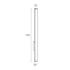 Lampa de gradina Zumaline Luminous 100x5,7x5,5cm